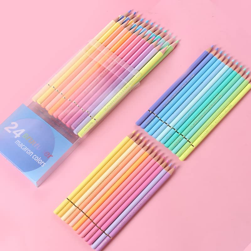 3Leaf Set (Sketchbook+Neon Gel Pens+Colored Pencils+Oil Pastels