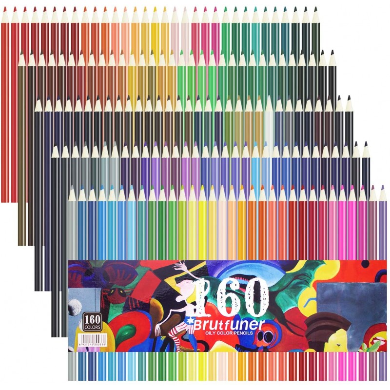 Cool Bank 160 Professional Colored Pencils Artist Pencils Set for Coloring Books Premium