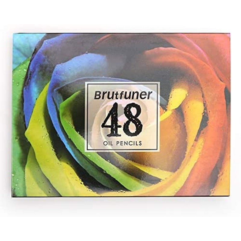 BRUTFUNER OILY COLORED PENCILS, Review, Color Swatch