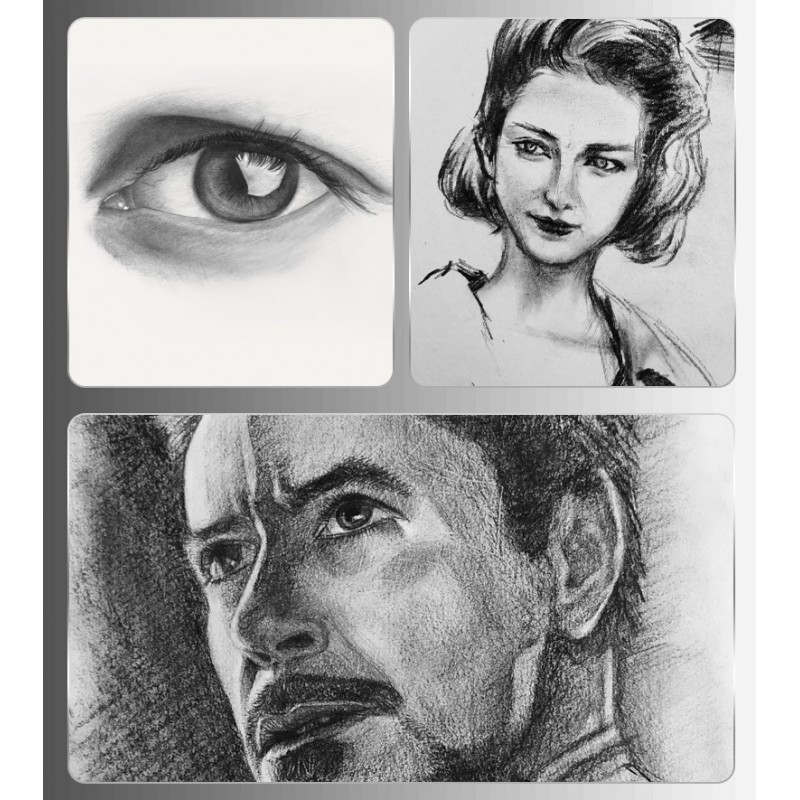 professional drawing pencils and sketch painting