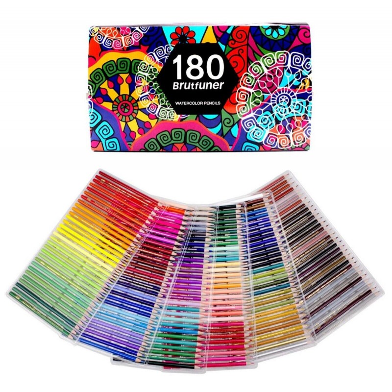 Brutfuner oily Pencils (Set 180) Blank Color Chart Template
